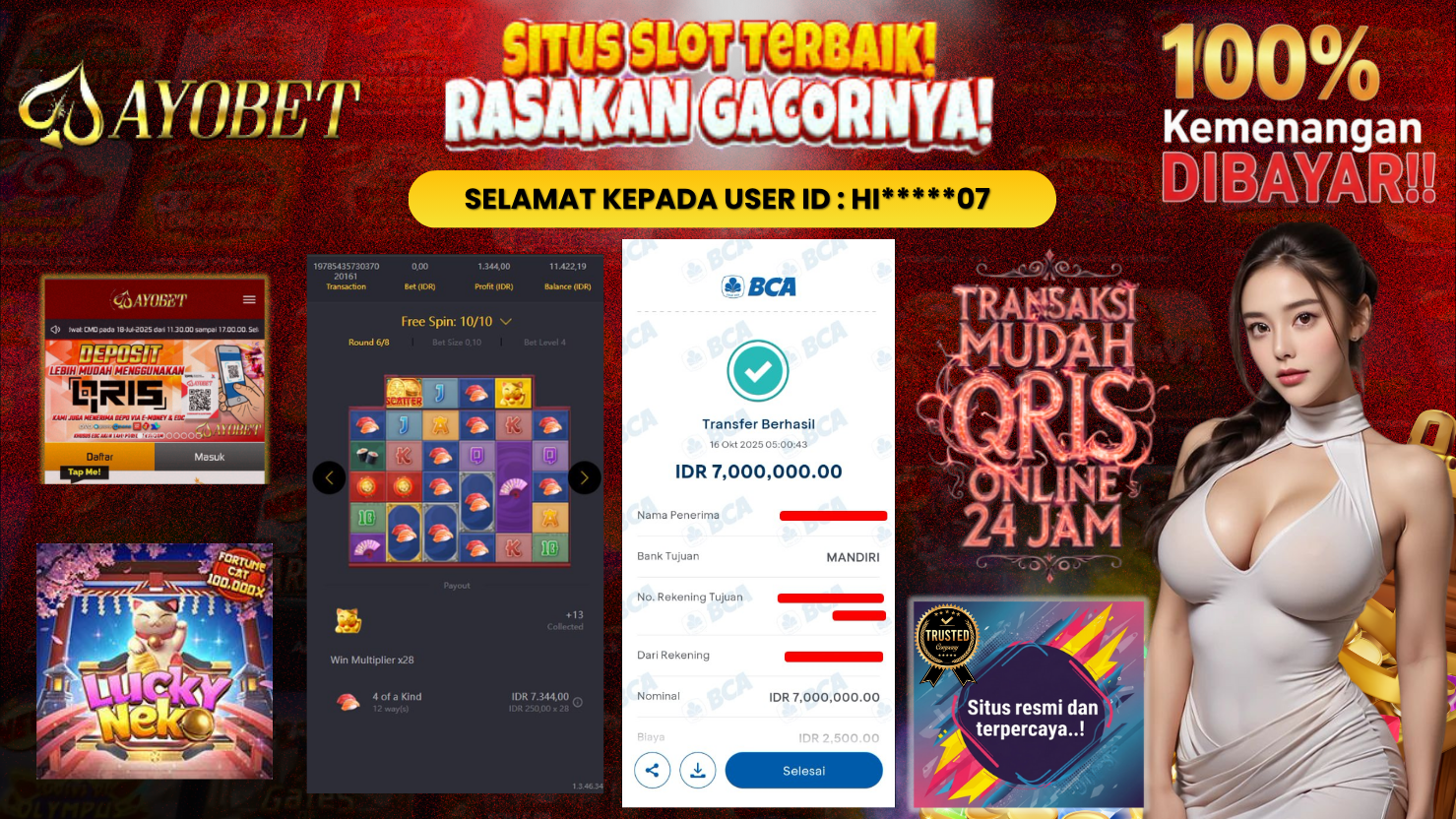 AYOBET JACKPOT SLOT LUCKY NEKO